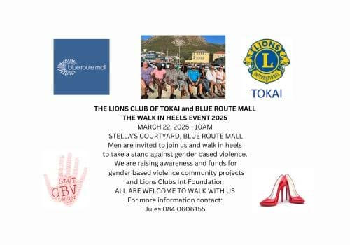 Tokai Lions Club walk in heels event