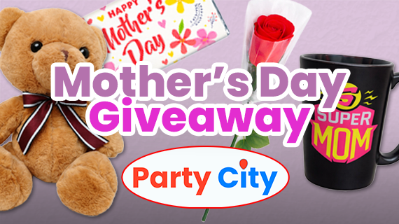 Stand a chance to win this Mother's Day with 1 of 3 R500 vouchers from Party City