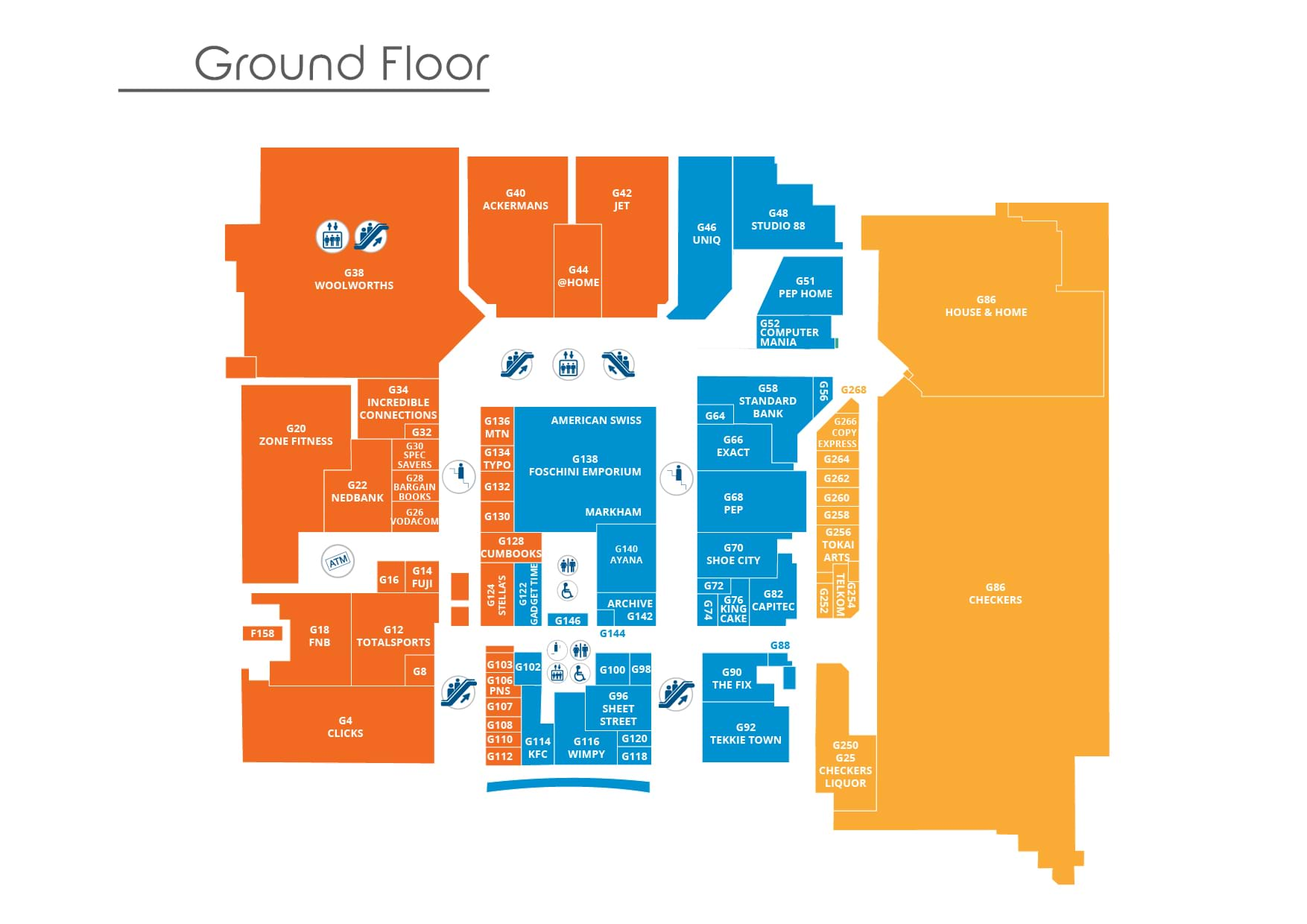 BRM Mall Map Ground Floor 01